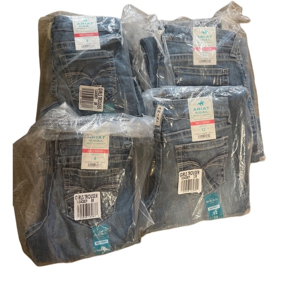 ARIAT Womens Girls R.e.a.l Allessandra Wide Jean Antarctica - Picture 8 of 8